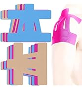 Precut Kinesiology Tape for Shoulder Support – 12 Count Waterproof Breathable Athletic Tape, Enha...