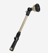 RESTMO Heavy Duty Watering Wand, Metal Garden Hose Wand with 180° Swivel Ratcheting Head, 18-Inch...