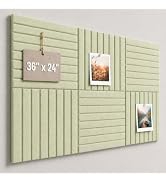 Baysola Large Cork Boards for Walls – 36" x 24" Self Adhesive Felt Wall Tiles, Ideal for Office B...