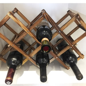 Freestanding Stackable Wine Rack Organizer for Countertop and Cabinets