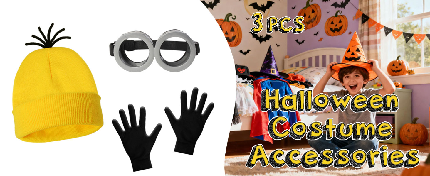 3 Pcs Halloween Costume Accessories Adult
