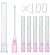 18Ga 1.5 Inches/38mm Disposable Sterile Needle with Protection Cap for Lab Supply, Individually S...