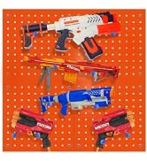 Skywin Peg Board for Nerf Gun Storage Organizer - Hanging Holder Compatible with All Blasters Ner...