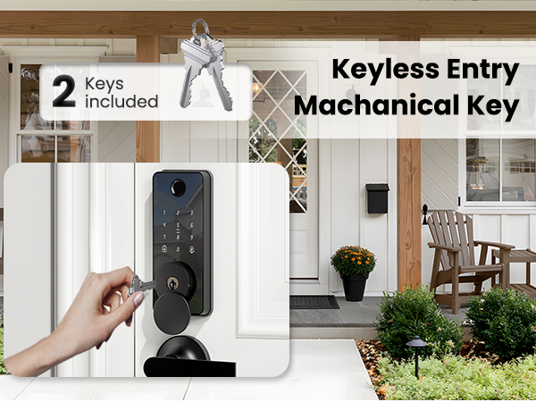 keypad door lock with handle