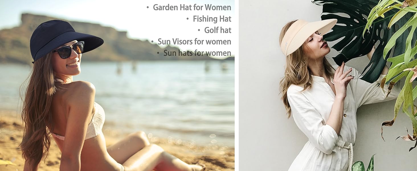 visors suitable for outdoor activities such as beach, holiday, travel, hiking, camping, backpack