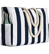 Beach Bags for Women, Pool Bag Waterproof Sandproof Beach Bag Large Capacity Beach Swim Bag with ...