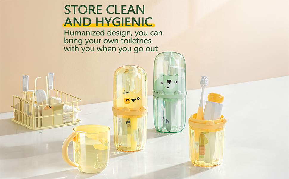 2 in 1 Toothbrush Holder and Storage Case