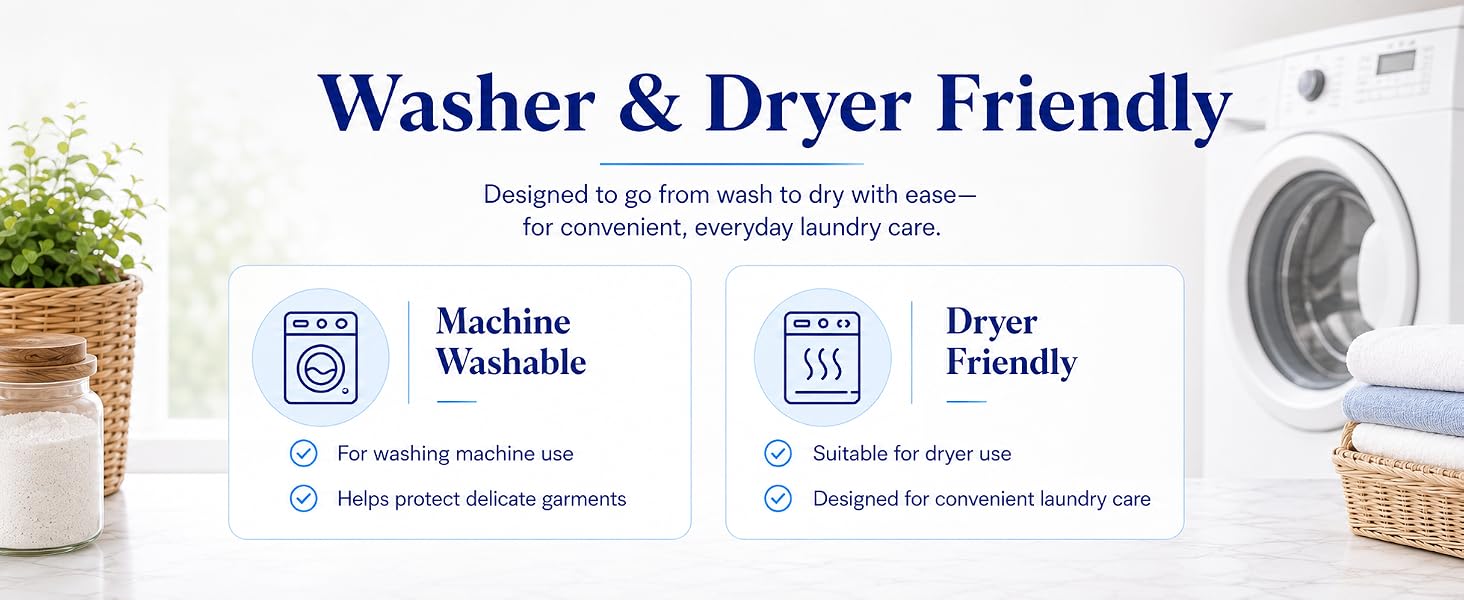 Washer & Dryer Friendly