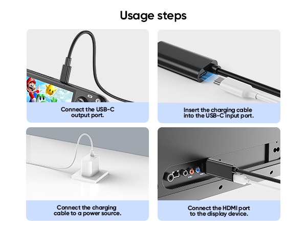 usb c to hdmi with charging port