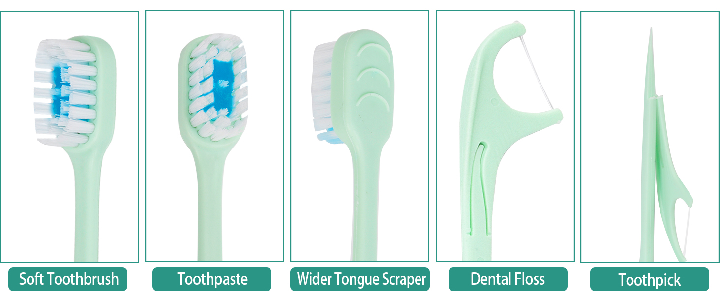 travel toothbrush set