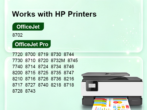 952XL INK cartridges Fade-resistant, crisp print quality