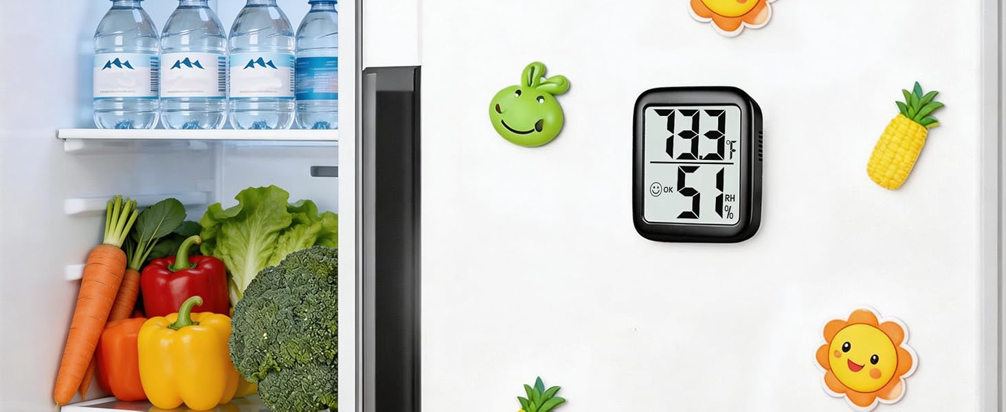 thermometer and humidity gauge