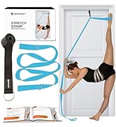 Stretching Strap With Door Anchor - Stretching Equipment to Improve Legs Flexibility - Splits Tra...
