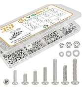 VGBUY 351pcs Machine Screws with Washers and Nut Kit