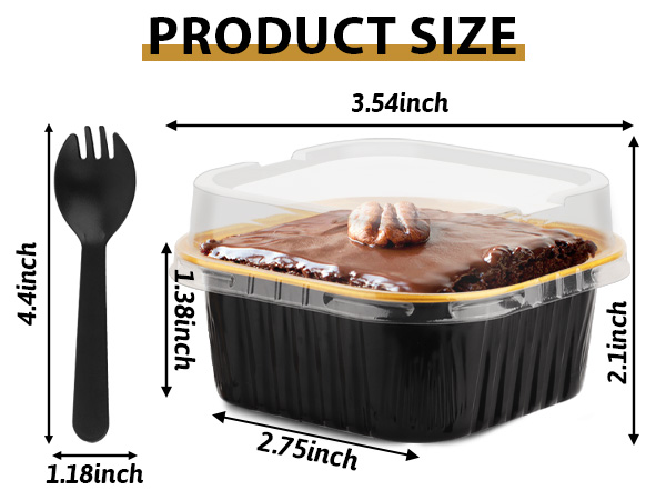 5 OZ Mini Cake Pans with Lids