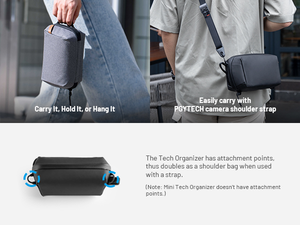Easily carry with PGYTECH camera shoulder strap