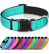 Joytale Reflective Dog Collar,Soft Neoprene Padded Breathable Nylon Pet Collar Adjustable for Med...