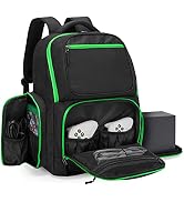 Trunab Travel Backpack Compatible with Xbox Series X Carrying Case Game Storage Bag with Inner Di...