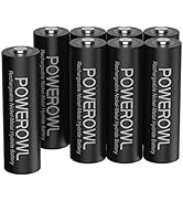 POWEROWL Rechargeable AA Batteries,2800mAh High Capacity Batteries 1.2V NiMH Low Self Discharge P...