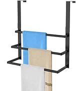 16Inch Over The Door Towel Rack, DOKU Stainless Steel Door Towel Hanger, Over Door Towel Holder w...