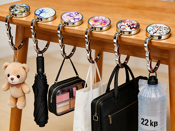 purse hanger for table