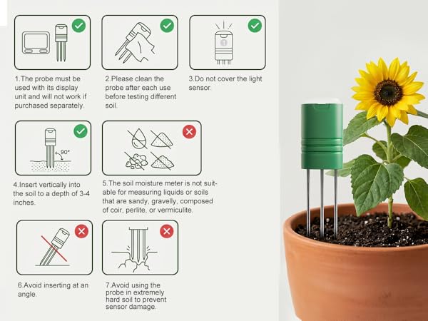 Soil Moisture Meter Usage Notes