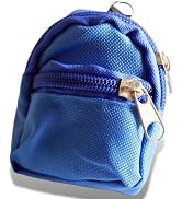 1Pc Blue Mini Doll Backpack School Bag Model Dollhouse School Accessory for 1/6 Scale Dollhouse D...
