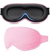 Gritin 100% Blackout Sleep Eye Mask for Women Men,Zero Eye Pressure Sleeping Mask-Ergonomic Desig...