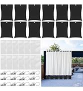 12 Pack Outdoor Curtain Weights, 24oz Large Capacity Curtain Weights Bags Drapery Bottom Weighted...