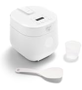 GreenLife Digital Rice Cooker, 2-Cups Uncooked/4-Cups Cooked, Removable Nonstick Ceramic PFAS-Fre...