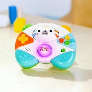 Bright Starts Gamer Buddy Game Controller Toy, Tiger