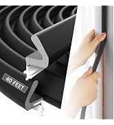 ESUFEIR 40Feet Door Weather Stripping Door Seal Strip,Kerf Weather Stripping for Doors Soundproof...