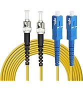 Eardion SC to ST Fiber Patch Cable, 3M (9.84ft) Single-Mode Duplex Jumper - SC/UPC-ST/UPC 9/125um...