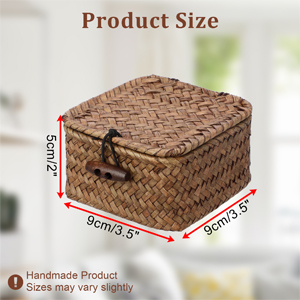 Wicker Basket for Shelf Woven Wicker Storage Bins wicker shelf basket Handwoven Natural Basket Bin
