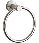 Towel Ring Brushed Nickel, Bath Hand Towel Ring Stainless Steel Round Towel Holder for Bathroom