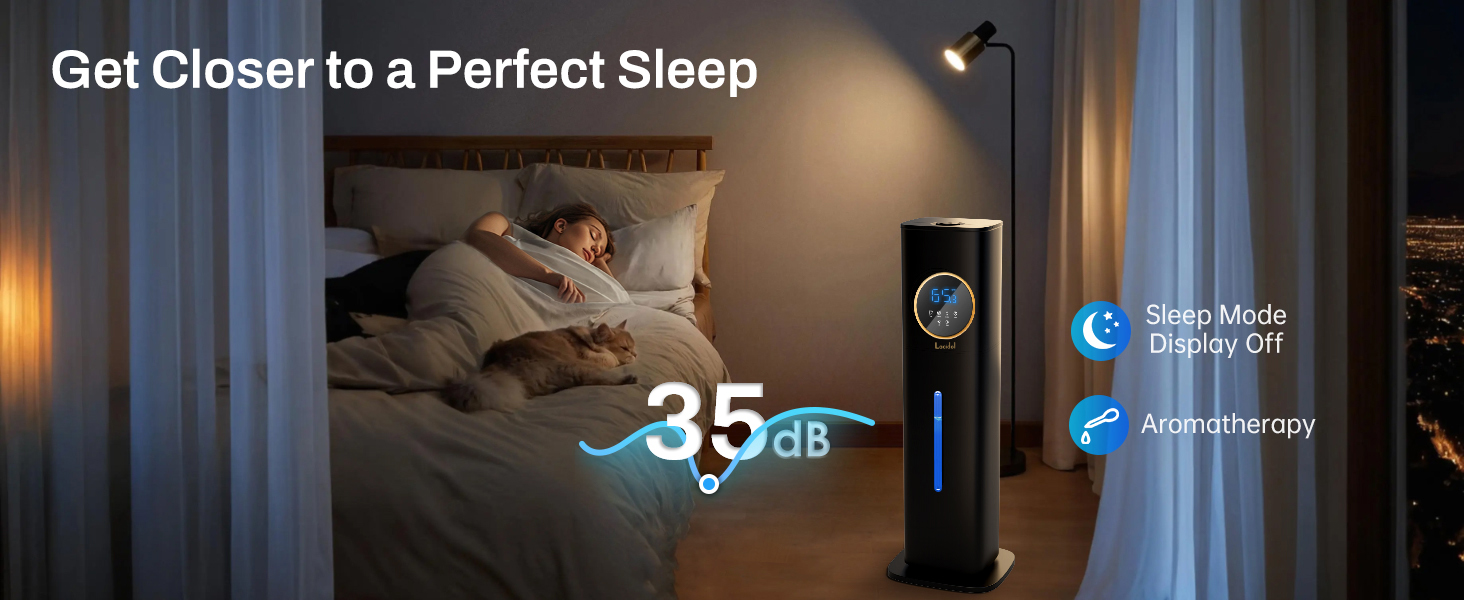 Humidifiers Large Room, Humidifiers for bedroom with night light