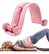 Dumbbell Hip Thrust Belt, Thicken & Widen Padded Hip Thrust Belt for Women & Men - Comfortable Gl...