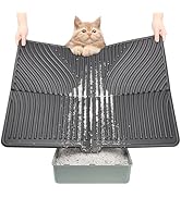 UPSKY Cat Litter Mat, Large Kitty Litter Trapping Mat Soft on Kitty Paws, Litter Box Mat Keep Flo...