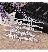 Creative Word Cutting Dies Stencil DIY Scrapbooking Embossing Album Paper Card for Card Making On...