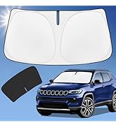 Sun Shade Sunshade for Jeep Compass Windshield Cover, 4-Layer Front Window Shade Custom fit Compa...