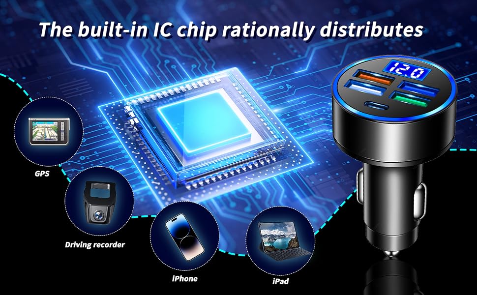 NEWLY UPGRADED, THE SMART CHIP CHARGES YOU QUICKLY!