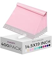 Fuxury Poly Mailers 14.5x19 Inch 400 Pcs Bulk Shipping Bags for Clothes, Strong Adhesive Shipping...