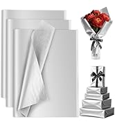 60 Sheets Silver Tissue Paper Bulk, PLULON Gift Wrapping Tissue Paper for Packaging 14 x 20 Inch ...
