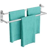Towel Rack for Bathroom, Double Towel Bar 24Inch, Stainless Steel Bathroom Towel Holder, Double T...