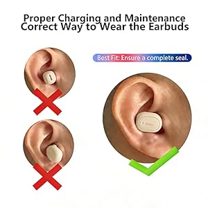 SYSFUN Single Bluetooth Wireless Earbud Mini Invisible in-Ear Wireless Bluetooth Headphone A+11