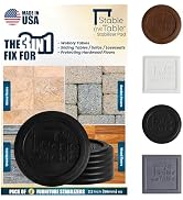 Stable the Table-6 Pack-Black Round, Furniture Leveler & Riser, Anti-Slip Sofa Gripper for Hardwo...