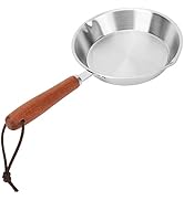Hapivida Mini Stainless Steel Frying Pan, 6in/16cm Skillet Non Stick Egg Pan Gas Cooktops Inducti...