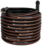 HODUP Heavy Duty 5/8 Inch Garden Hose – Flexible, Kink-Free & Leakproof with UV-Resistant Hybrid ...