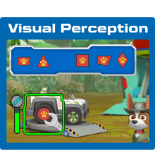 Showing visual perception screen.
