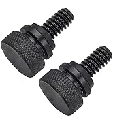 Amazicha Black Seat Bolt Screw Stainless Steel Quick Install 1/4"-20 Compatible for Harley Tourin...